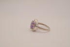 Vintage Sterling silver Amethyst statement ring