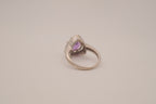 Vintage Sterling silver Amethyst statement ring