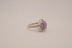 Vintage Sterling silver Amethyst statement ring