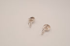 Sterling silver evil eye hoop earring