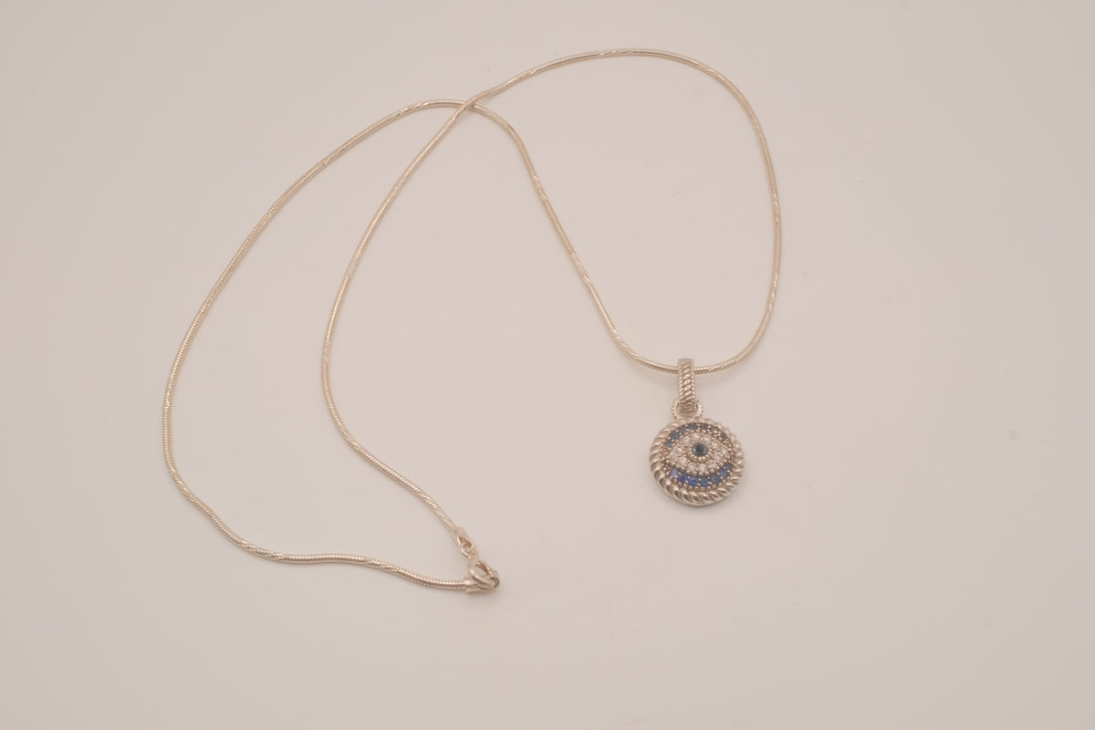 Sterling silver Evil Eye Necklace