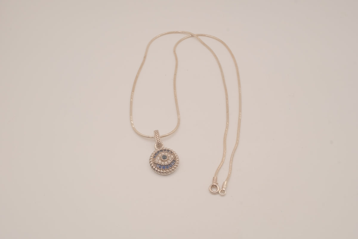 Sterling silver Evil Eye Necklace