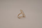 Southwestern-style sterling silver mosaic channel inlay ring