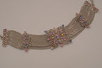 Vintage silver-tone multi-strand mesh bracelet