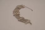 Vintage silver-tone multi-strand mesh bracelet