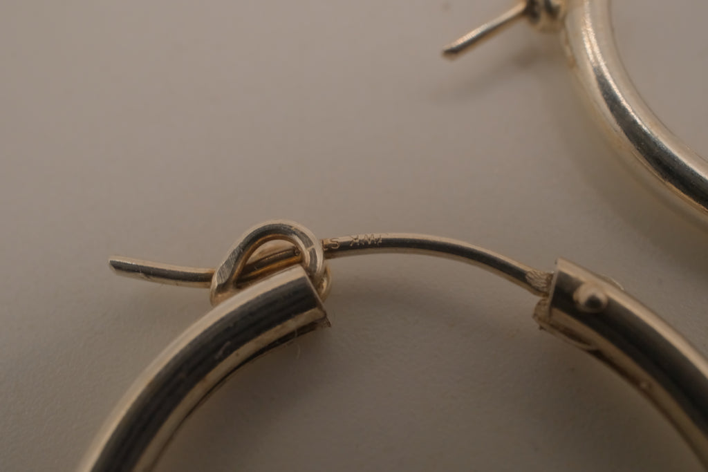 Classic Sterling silver hoop earrings&nbsp;