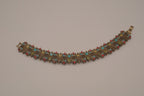 Vintage Liz Claiborne Moroccan-style enameled panel link bracelet