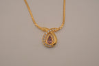 Vintage Swarovski bypass teardrop pendant