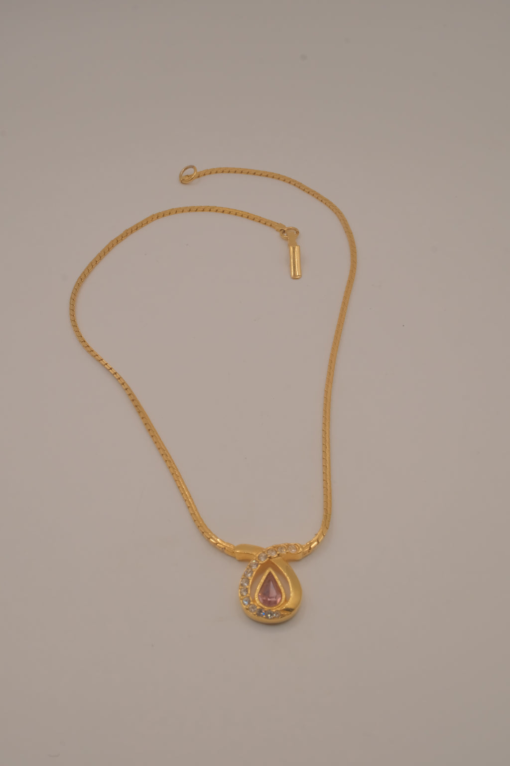 Vintage Swarovski bypass teardrop pendant