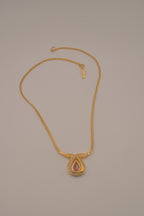 Vintage Swarovski bypass teardrop pendant