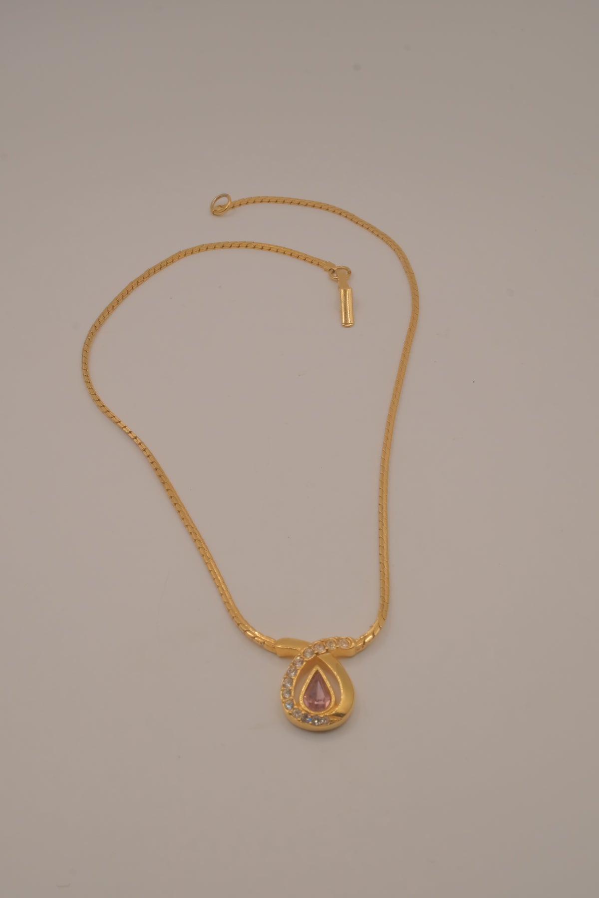 Vintage Swarovski bypass teardrop pendant