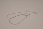 Vintage White and Blue rhinestones Y necklace