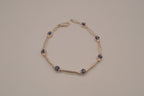Sterling silver evil eye protection bracelet