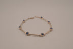 Sterling silver evil eye protection bracelet