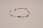 Sterling silver evil eye protection bracelet