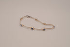 Sterling silver evil eye protection bracelet