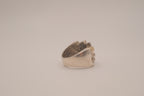 Vintage Sterling silver two-tone cocktail ring