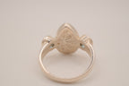 Sterling silver Larimar and Blue Topaz ring