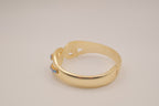 Vintage mid-century hinged clamper cuff bracelet