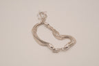 Vintage multi-strand silver slide lariat bracelet