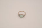 Sterling silver Opal &amp; Montana Sapphire Three-Stone Ring