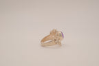 Vintage Sterling silver Amethyst Filigree Ring
