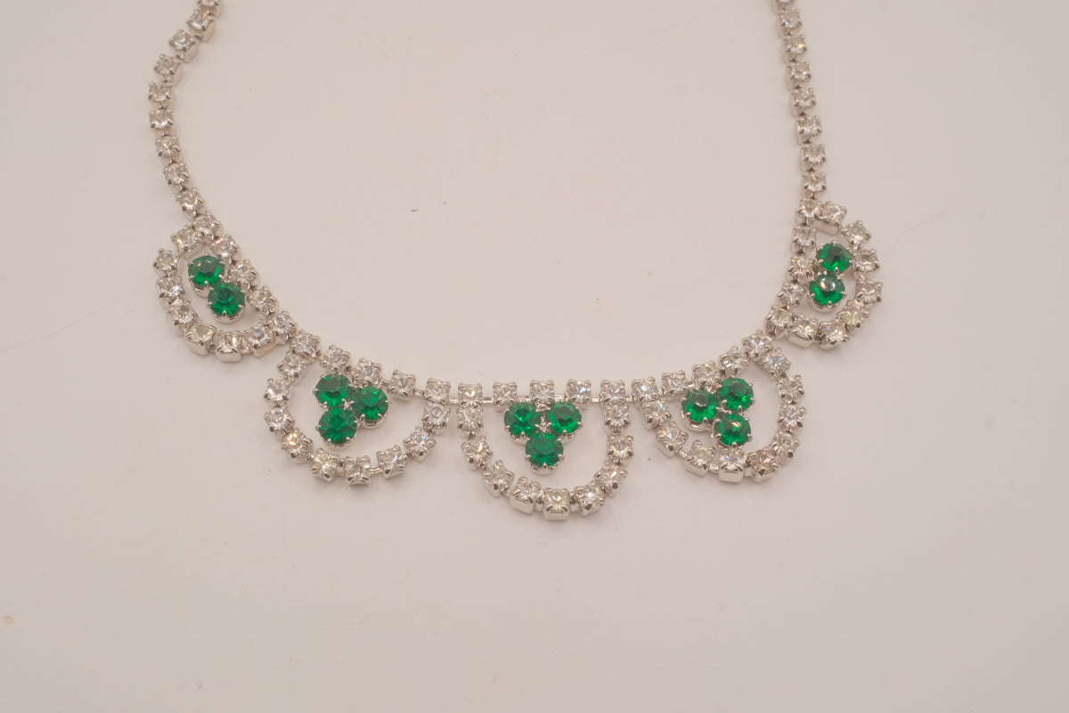 Vintage festoon collar necklace