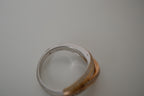 Sterling silver 3 tone crossover ring