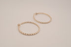 Sterling silver twisted hoop earrings