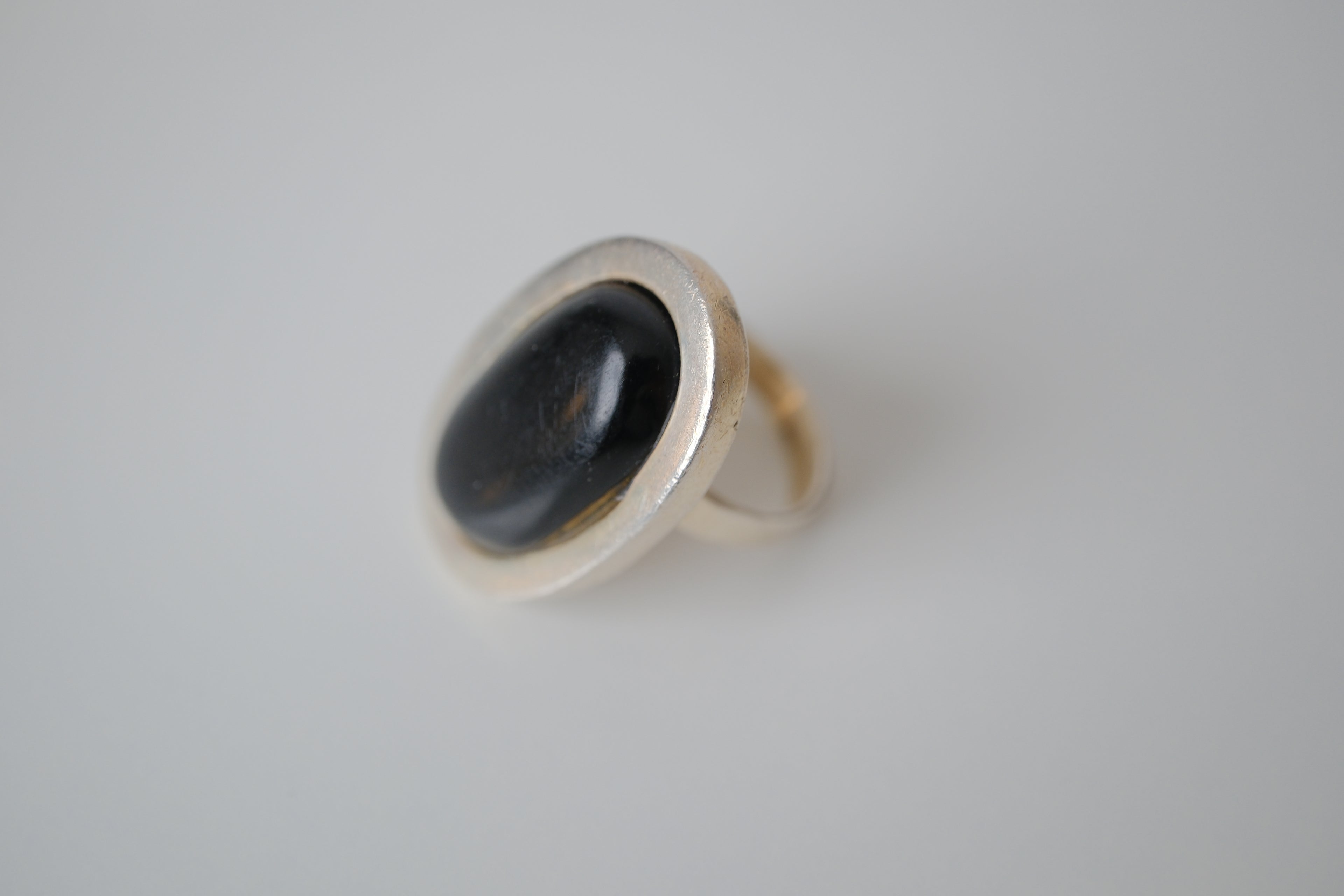 Vintage Sterling silver Black Onyx ring