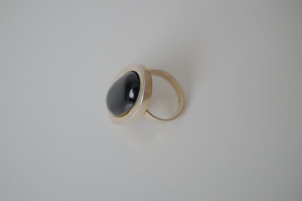Vintage Sterling silver Black Onyx ring