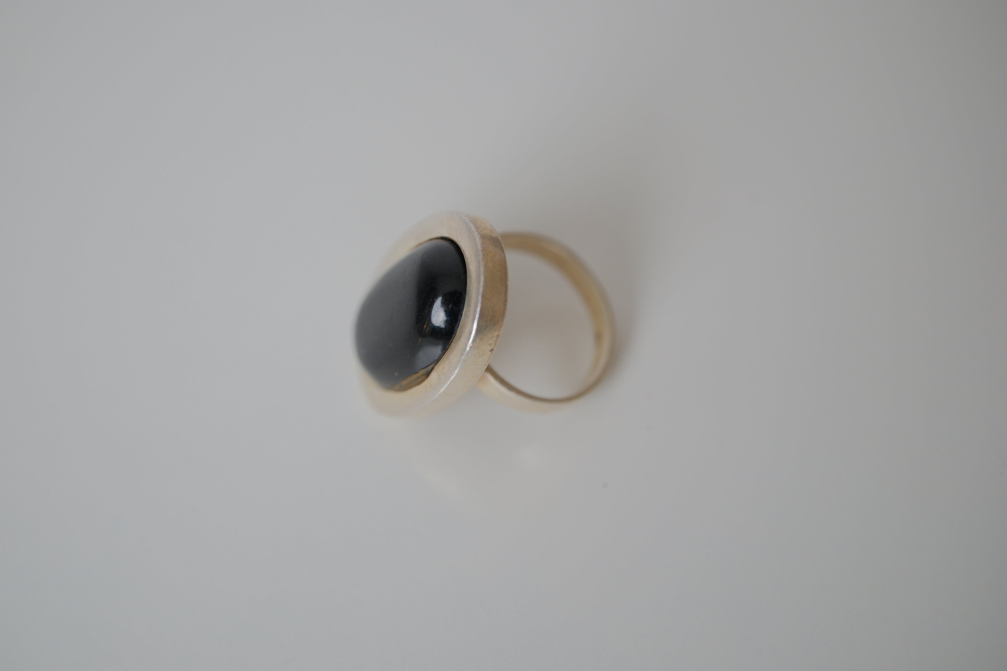 Vintage Sterling silver Black Onyx ring