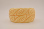 Vintage deeply carved Bakelite bangle bracelet