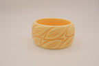 Vintage deeply carved Bakelite bangle bracelet