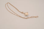 Vintage Sterling silver Larimar filigree pendant necklace