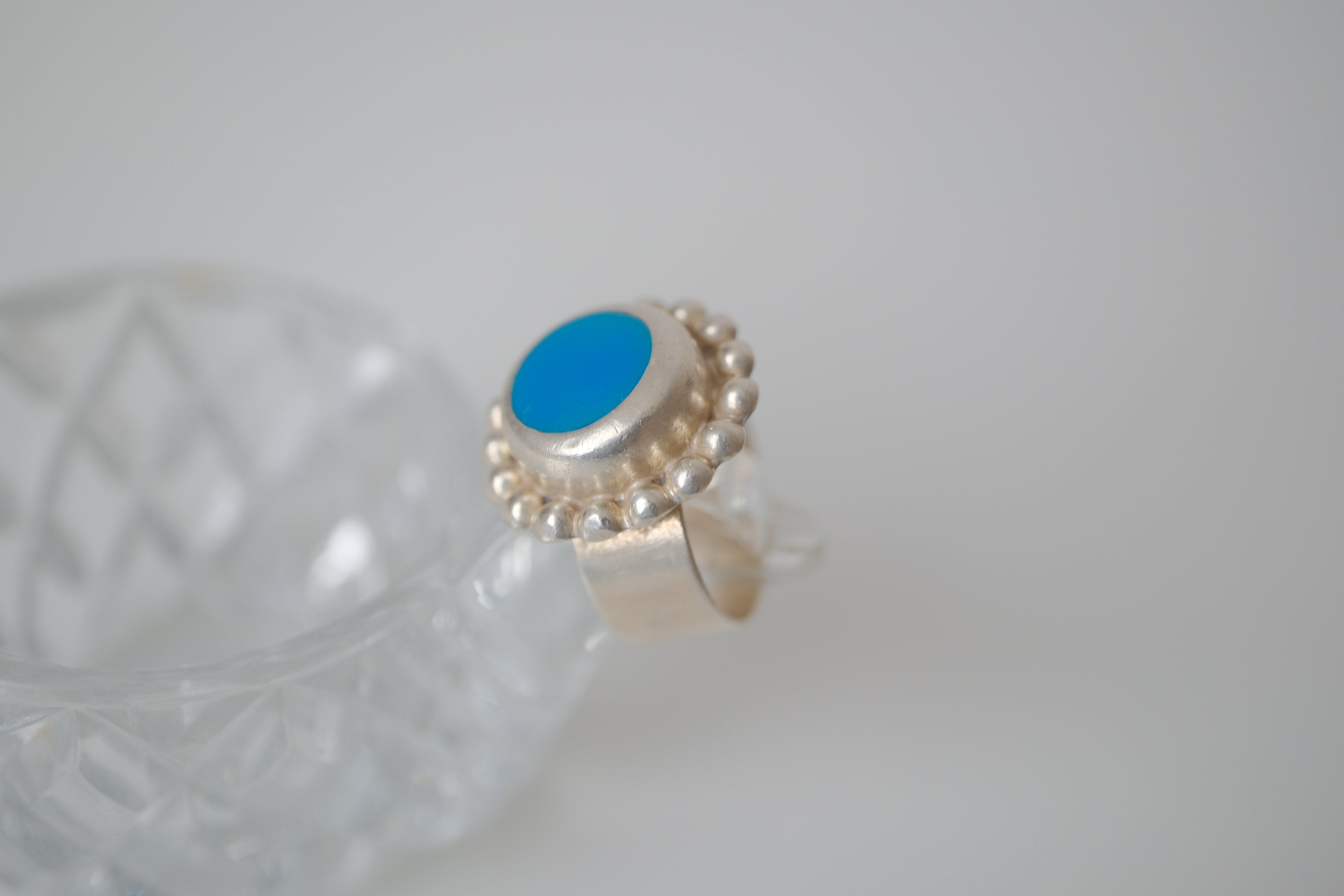 Vintage Sterling silver turquoise ring