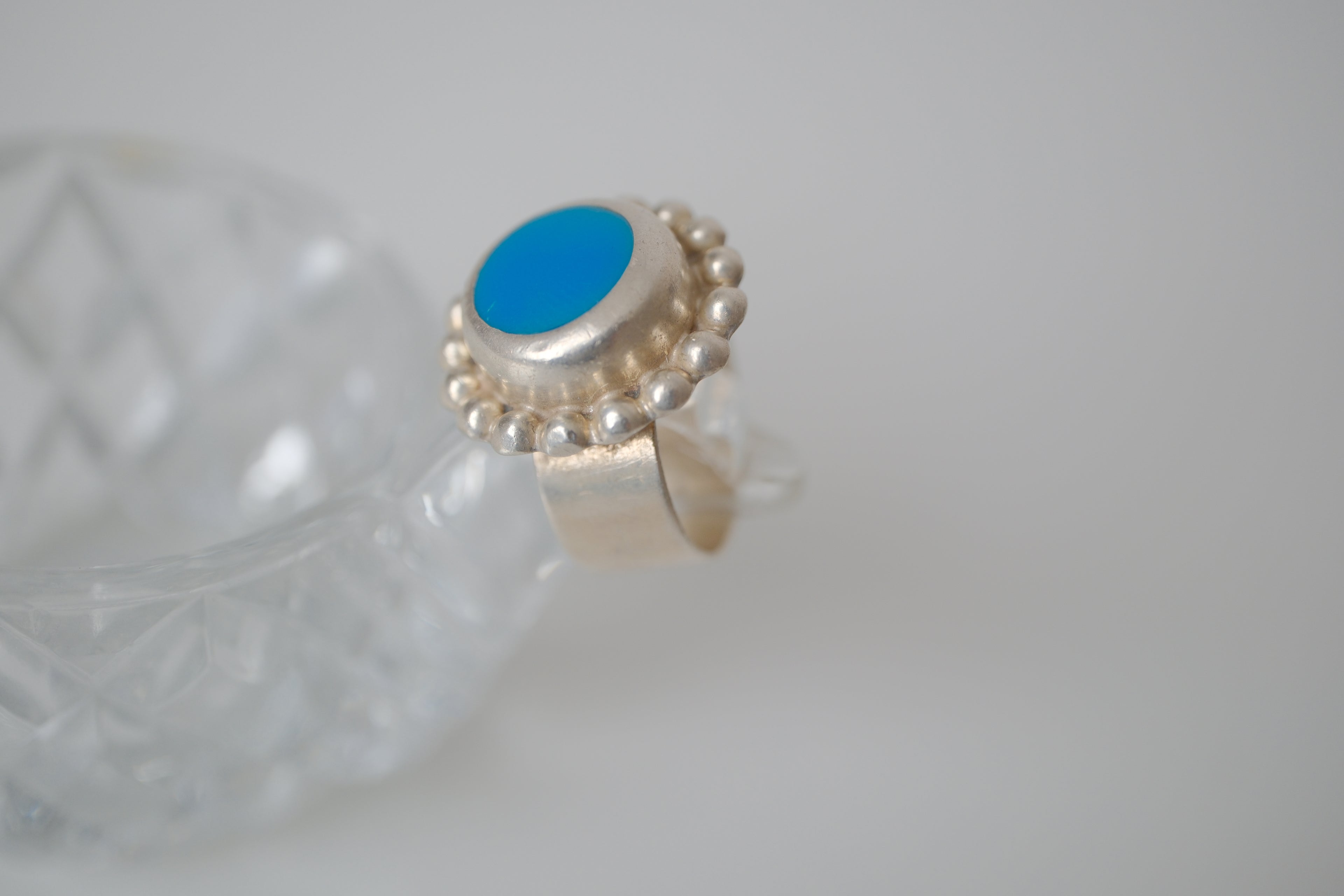 Vintage Sterling silver turquoise ring