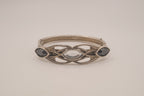 Vintage Art Deco style hinged bangle bracelet