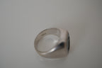Vintage MHJ Sterling silver intaglio signet ring