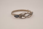 Vintage Art Deco style hinged bangle bracelet