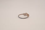 Vintage Sterling Silver asymmetric opal cluster ring