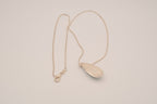 Sterling silver teardrop larimar pendant necklace