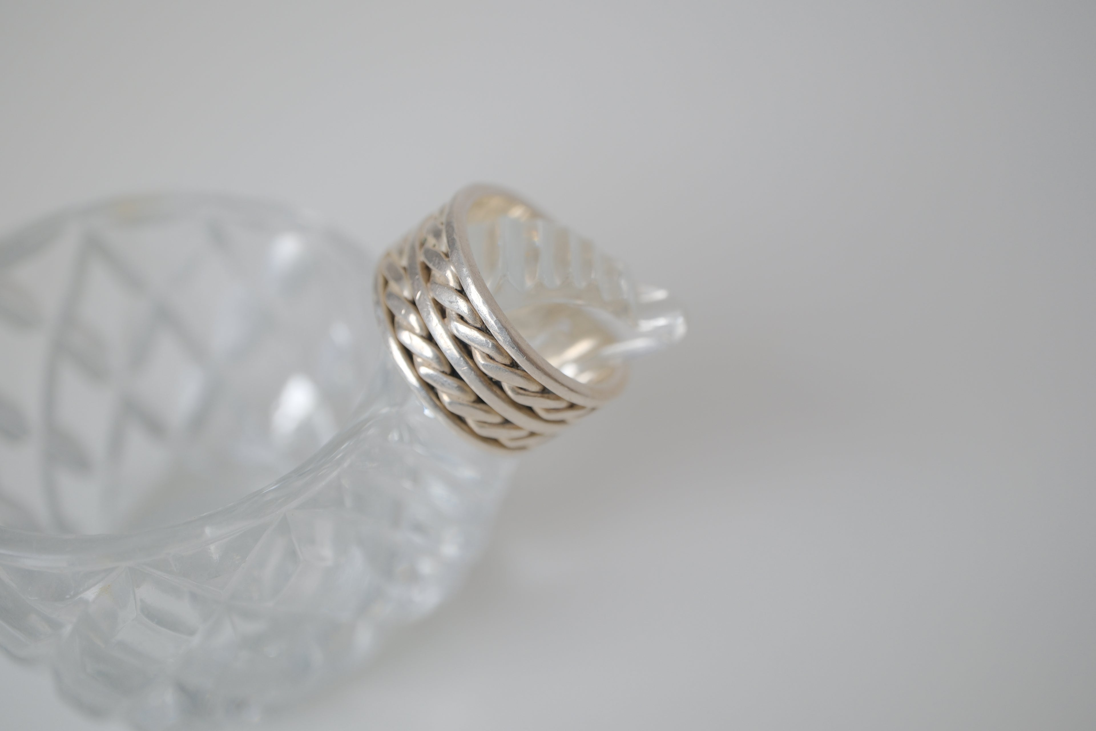 Vintage Sterling silver Braided Band ring