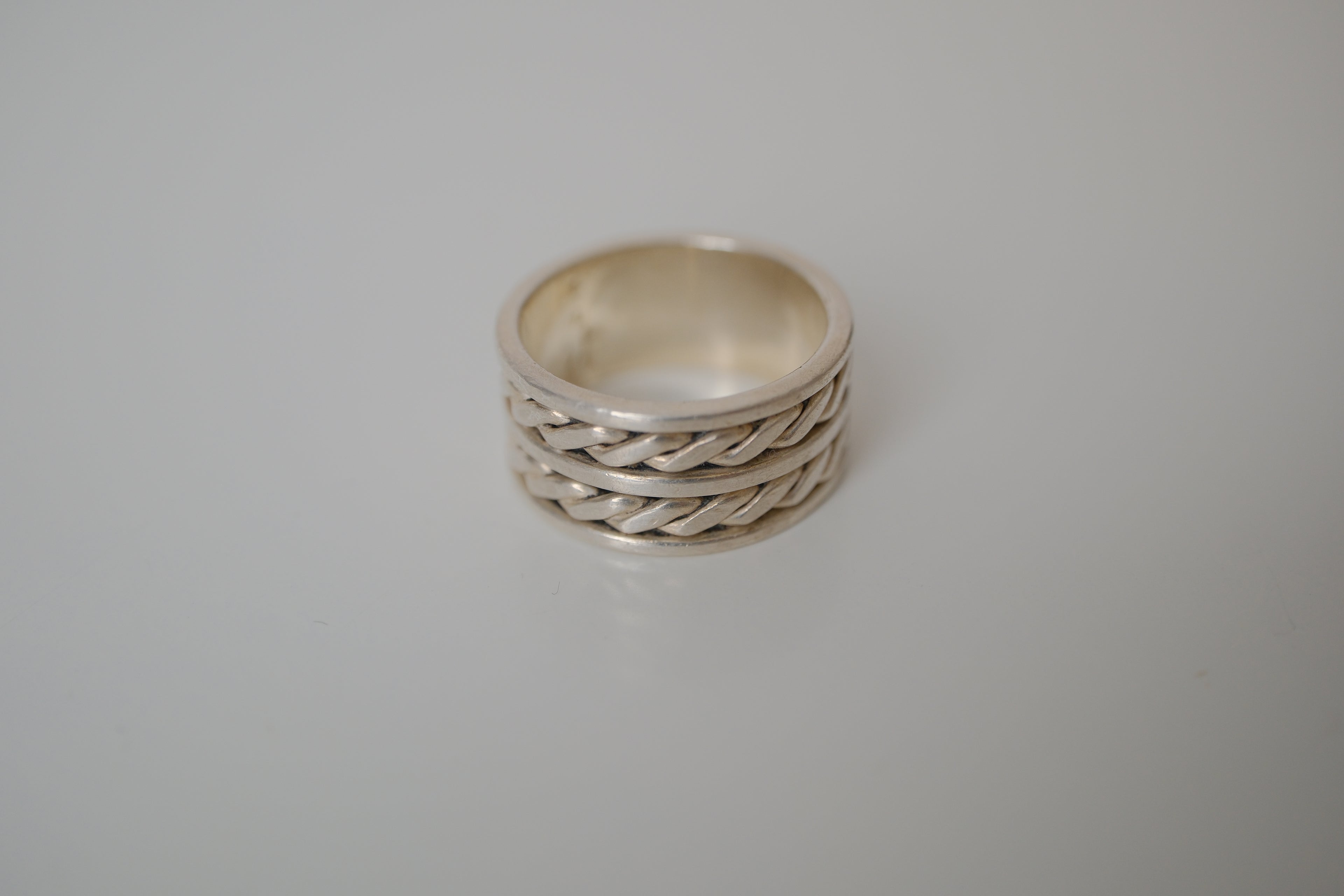 Vintage Sterling silver Braided Band ring