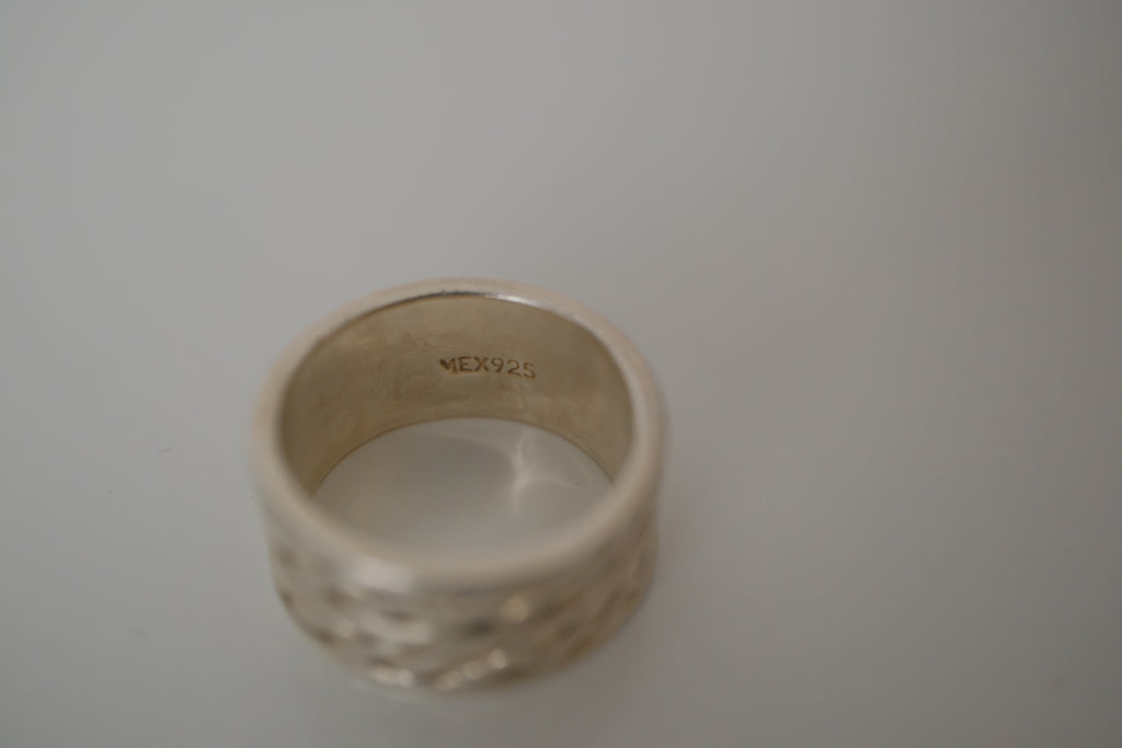Vintage Sterling silver Braided Band ring