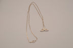 Vintage Sterling silver Opal Whale tail pendant necklace
