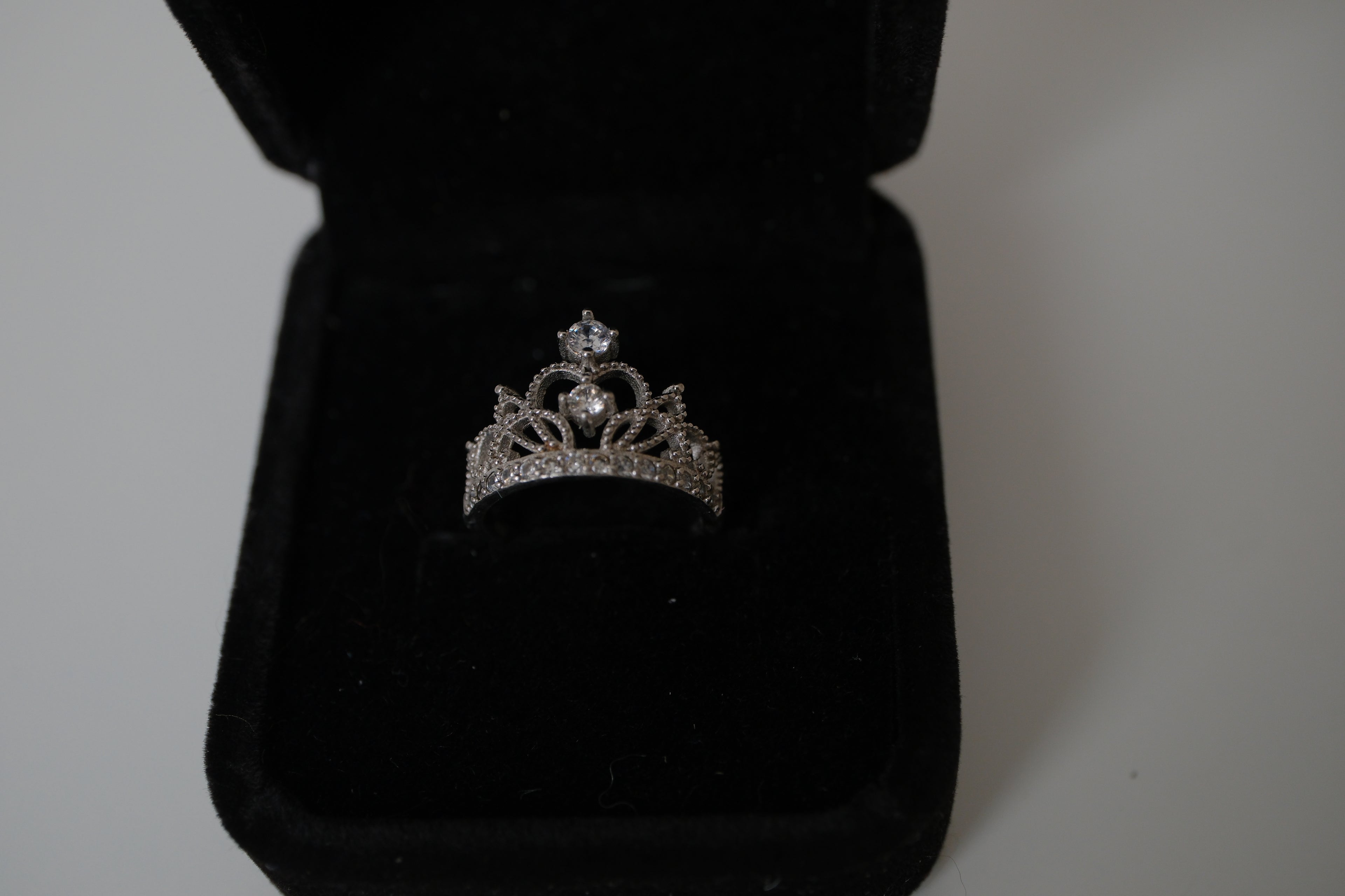 Vintage Sterling silver Tiara-style ring