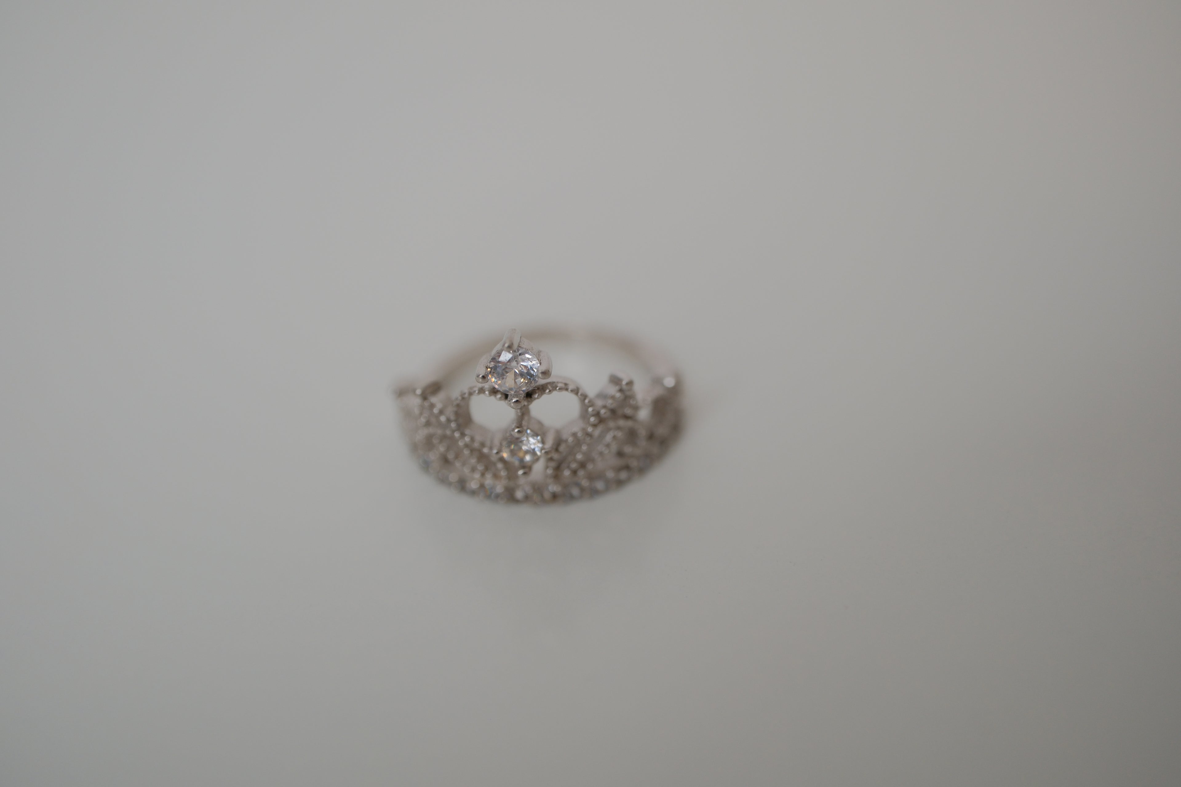 Vintage Sterling silver Tiara-style ring