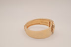 Vintage Sarah Cov "Tailored Cuff" hinged clamper bangle bracelet