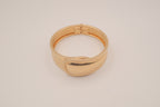 Vintage Sarah Cov "Tailored Cuff" hinged clamper bangle bracelet